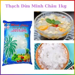 Thạch Dừa Minh Châu 1kg - Đặc sản Bến Tre Ngày Xưa, Hương Vị Tự Nhiên, Giải Khát Thơm Mát, Tráng Miệng Tươi Ngon
