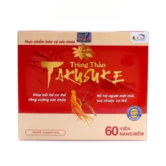 Viên Uống Đông Trùng Hạ Thảo Takusuke EUCARE - Bổ Sung Vitamin & Khoáng Chất, Tăng Cường Sức Khỏe, Cải Thiện Miễn Dịch - 60 Viên