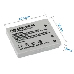 Pin Máy Ảnh Canon NB-4L 1400mAh 3.7V - Tương Thích IXUS 30, 40, 50, 55, 60, 65, 70, 75, 80 IS, ELPH 100 HS, PowerShot