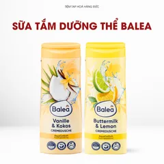 Sữa Tắm Dưỡng Thể Balea 300ml - Dưỡng Ẩm Sâu, Hương Tươi Mát, pH Trung Tính, Phù Hợp Da Nhạy Cảm, Sản Phẩm Thuần Chay