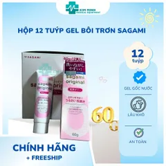 Combo 12 tuýp gel bôi tron Sagami cao cấp CHÍNH HÃNG nhập khẩu từ Nhật Bản (12x60g)