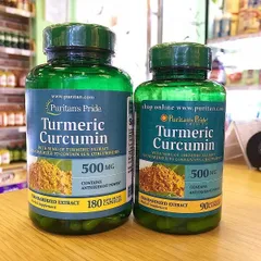 Viên Uống Tinh Nghệ Vàng Puritan Pride Turmeric Curcumin 180 Viên