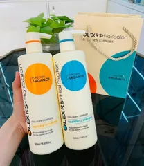 Cặp Dầu Gội Xả Olexrs Argan Oil Collagen 500ml - Phục Hồi Tóc Khô Hư Tổn, Dưỡng Ẩm, Giúp Tóc Mềm Mượt và Bóng Khỏe