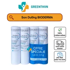 Son Dưỡng Môi Bioderma Atoderm 4g - Dưỡng Ẩm Mềm Mại, Ngừa Thâm Môi, Hương Vị Quả Mâm Xôi, Sản Phẩm Chăm Sóc Đặc Biệt Cho Môi Nhạy Cảm