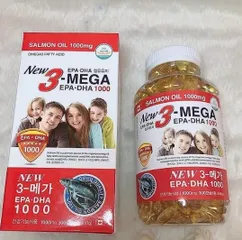 Viên Uống Tinh Dầu Cá Hồi 3-Mega Epa Dha 1000Mg 300V Ngày 1V