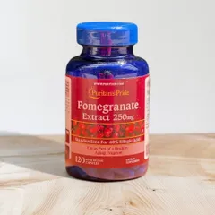 Viên uống chống nắng nội sinh lựu đỏ Pomegranate Extract 250mg Puritan’s Pride 120 viên