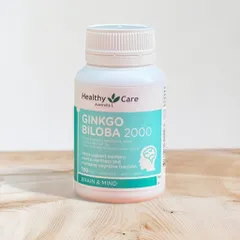 Viên uống bổ não Ginkgo Biloba 2000mg - Tăng cường trí nhớ & tuần hoàn máu não - Healthy Care 100 viên