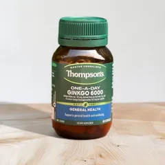 Viên uống bổ não Ginkgo 6000 Thompson's One a Day - Tăng cường trí nhớ, hỗ trợ sức khỏe não bộ từ Úc