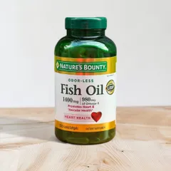 Viên uống dầu cá Fish Oil 1400mg Nature’s Bounty 130 viên - Hỗ trợ tim mạch, bổ sung Omega-3 chất lượng cao