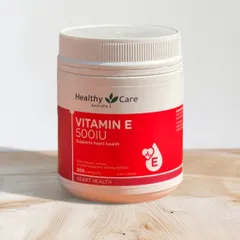 Viên uống bổ sung Vitamin E 500IU Healthy Care 200 viên - Tăng cường sức khỏe và làm đẹp da tự nhiên