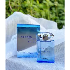 [ ĐÃ MỞ SEAL ĐỂ CHỤP ẢNH ] Nước hoa nam Salvatore Ferragamo Incanto Pour Home Blue EDT 10ẢNH