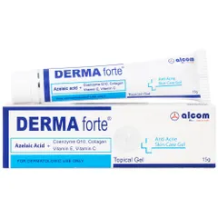 Gel Derma Forte Advanced ngừa mụn trứng cá, ngừa thâm, mờ sẹo, dưỡng da tuýp 15g