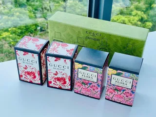 Set Nước Hoa Gucci Bloom & Flora Gorgeous Gardenia 5ml - Bộ 2 Chai Sang Trọng Hương Thơm Quyến Rũ Cho Nữ