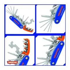 Bộ Dụng Cụ Đa Năng WADFOW WHK4516 16 Trong 1 - Hex Key, Tua Vít, Socket, Mỏ Lết 4-in-1, Tiện Lợi Cho Sửa Chữa Xe, Gia Đình, DIY