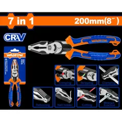 Kìm Đa Năng 7 Trong 1 WADFOW WPL1778 - Cắt, Tuốt, Bấm, Kẹp, Xoắn Dụng Cụ Tiện Ích Chuyên Dụng Cho Thợ Điện, Gia Đình