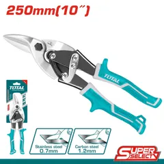 Kéo Cắt Tole Hướng Phải TOTAL THT523106 - Dụng Cụ Cắt Chất Lượng Cao, Chiều Dài 250mm dành cho Nghề Thủ Công và Sửa Chữa