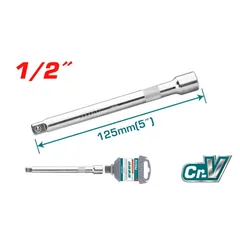 Thanh nối 1/2 inch TOTAL THEB12051 - Dụng cụ chất lượng cao mạ crôm, dài 127mm, chịu nhiệt, phù hợp cho các công việc sửa chữa và lắp đặt.
