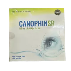 Dung Dịch Canophin SR - Hỗ Trợ Cải Thiện Thị Lực, Giúp Giảm Tình Trạng Nhìn Mờ - Hộp 20 Ống 10ml