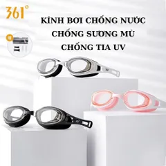 Kính Bơi Chống Nước 361 Cho Trẻ Em & Người Lớn - Chống Sương Mù, Tặng Nút Bịt Tai & Cầu Mũi, Phù Hợp Mọi Kích Cỡ