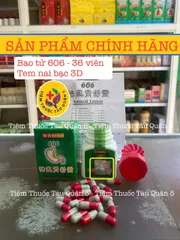Viên Uống Bao Tử 606 - Hỗ Trợ Tiêu Hóa Chữa Đau Dạ Dày, Giảm Ợ Chua, Loét Dạ Dày Chính Hãng Tem Nai Bạc 3D