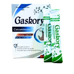 Viên uống Gaskory Curcuminnano - Hỗ trợ giảm acid dịch vị, bảo vệ niêm mạc dạ dày, 20 gói x 10ml, Giải pháp tiêu hóa hiệu quả từ thiên nhiên