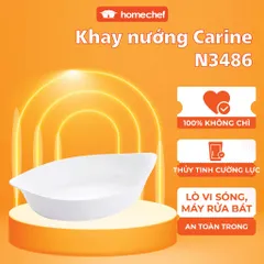Khay Nướng Thủy Tinh Luminarc Carine 38x23 cm - Chịu Nhiệt, An Toàn Cho Lò Nướng và Lò Vi Sóng - Sản Phẩm Chính Hãng Từ Pháp