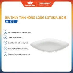 Bộ 3 Đĩa Thủy Tinh Nông Lòng Luminarc Lotusia 25cm H1372*3 - An Toàn, Thẩm Mỹ cho Nhà Bếp Hiện Đại