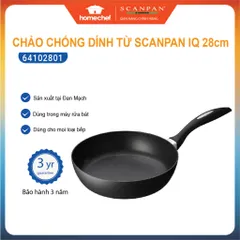 Chảo Chống Dính Scanpan IQ 28cm - Nhôm Đúc Liền Khối An Toàn Sức Khỏe Dùng Cho Bếp Từ, Bếp Ga, Bảo Hành 3 Năm