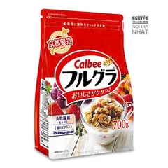 Ngũ Cốc Calbee Nhật Bản Gói Đỏ 700g và Gói Trắng 550g - Dinh Dưỡng Ngon Lành Cho Bữa Sáng Nhanh Chóng, Không Chất Bảo Quản