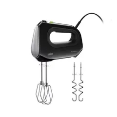 Máy Trộn Cầm Tay Braun HM2110BK - Động Cơ 500W, 4 Tốc Độ, Nhẹ Dễ Sử Dụng, Phụ Kiện Đa Năng, Hoàn Hảo Cho Bếp Trang Trí Bánh Ngon