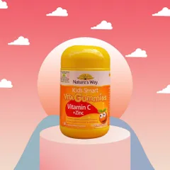 Viên Nhai Tăng Cường Sức Đề Kháng Kids Smart Vita Gummies - Vitamin C & Kẽm Dành Cho Trẻ Em 60 Viên