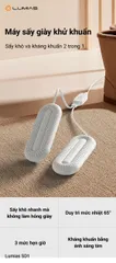 Máy Sấy Giày Lumias SD1 Trắng - Công Suất 10W, Thời Gian Sấy Tối Thiểu 1 Giờ, Hẹn Giờ 4/8/12 Giờ, Chất Liệu Nhựa PP, Thiết Kế Hiện Đại