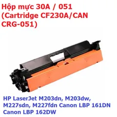 Hộp Mực 30A (Cartridge CF230A) Cho Máy In HP LaserJet M203dn, M203dw, M227sdn, M227fdn - In Đen Chất Lượng Cao, Nạp Lại Dễ Dàng