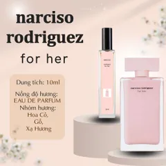 Nước Hoa Nữ Narciso For Her EDP 10ml - Hương Hoa Cỏ, Sang Trọng, Lôi Cuốn, Biểu Tượng Tự Tin Cho Phái Đẹp