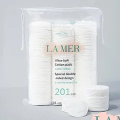 Combo 2 Gói Bông Tẩy Trang Lamer 201 Miếng - Dụng Cụ Chăm Sóc Da Nhẹ Nhàng, Dịu Mát cho Da Nhạy Cảm