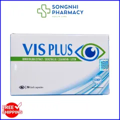 Viên Uống Bổ Mắt Visplus - Hỗ Trợ Cải Thiện Thị Lực, Giúp Đối Phó Quá Trình Lão Hóa - 30 Viên Chính Hãng