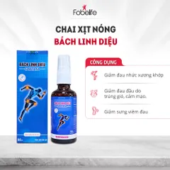Chai Xịt Giảm Nhanh Đau Nhức Xương Khớp Santafa Fobe 50ml - Giảm Sưng Đau, Thoái Hóa Khớp, Đau Cơ, Bong Gân