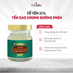 Hộp Yến Sào Fobelife 21% Giúp Bồi Bổ Cơ Thể - Lọ 70ml, Tổ Yến Chất Lượng Cao, Sản Phẩm Tốt Cho Sức Khỏe