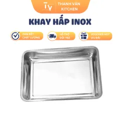 Khay Hấp Inox Chữ Nhật 400x600mm Dùng cho Nhà Bếp - Đồ Dùng Tiện Ích SQC Chất Lượng Cao (TV612)