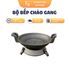 Bộ Bếp Chảo Gang Cao Cấp - Giữ Nhiệt Tốt Dễ Dàng Sử Dụng, Thiết Bị Nhà Bếp Chất Lượng - TVKITCHEN (TV297)