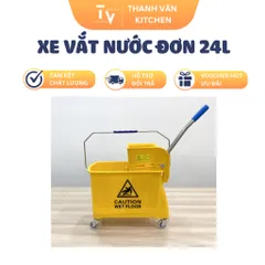 Xe Vắt Nước Đơn 24L DC24L - Dụng Cụ Tiện Ích Nhà Bếp Cao Cấp, Chất Liệu Nhựa PP, Sản Phẩm Chính Hãng (TV584)
