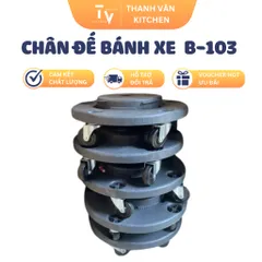 Chân đế bánh xe B-103 - Dụng cụ tiện ích nhà bếp chất liệu nhựa cao cấp, kích thước 350mm x 400mm, chính hãng từ TVKITCHEN (TV702)