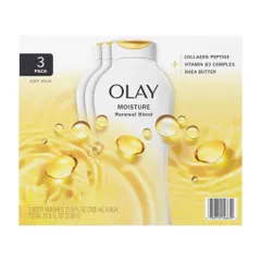 Bộ Sữa Tắm Dưỡng Thể Olay Ultra Moisture Plus (700ml x3) - Dưỡng Ẩm, Chăm Sóc Da Mịn Màng, Nhập Mỹ