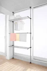 Cây Treo Để Đồ Inox Gấp Gọn Chống Sàn Wellex SJG2032-3(800) - Kệ Treo Quần Áo Linh Hoạt Tiết Kiệm Không Gian, Dễ Dàng Lắp Đặt
