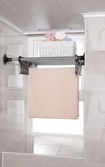 Kệ Inox Không Khoan Wellex BSS4040 - Giàn Phơi Thông Minh Kích Thước Điều Chỉnh 60-80cm, Dễ Dàng Lắp Đặt cho Tủ và Tường