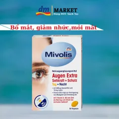 Bổ Mắt Augen Mivolis Hàng Đức - Tăng Cường Thị Lực, Giảm Mỏi Mắt, Khô Mắt, Hộp 30 Viên
