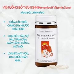 Bổ Thần Kinh NervenKraft Vitamin Sanct Bernhard - Hỗ Trợ Giấc Ngủ, Tăng Cường Trí Nhớ, 180 Viên Hàng Đức