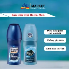 Lăn Khử Mùi Balea Men 50ml - Giảm Tiết Mồ Hôi, Khử Mùi Hiệu Quả, Hàng Đức Chính Hãng