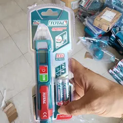 Bút Dò Điện Áp AC Total THT210003 - Đo Điện Áp 12-1000V, Đèn LED Rõ Ràng, An Toàn, Chính Xác Cho Thợ Điện Và Gia Đình