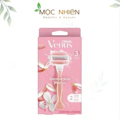 Dao cạo Gillette Venus Comfortglide 3 lưỡi - Hương trà trắng, dễ dàng thay đầu cạo, thân thiện với da nhạy cảm cho phụ nữ